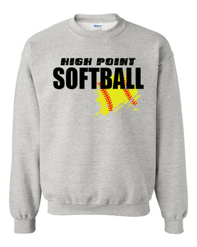 High Point Softball non hooded sweatshirt Design 3