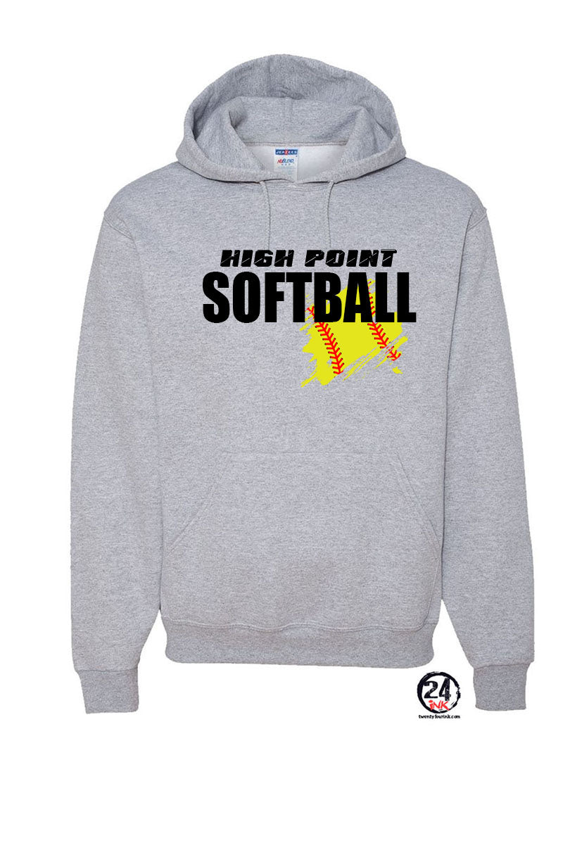 High Point Softball Design 3 Hooded Sweatshirt