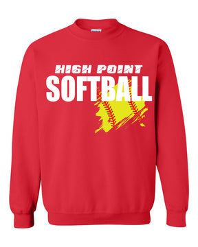 High Point Softball non hooded sweatshirt Design 3