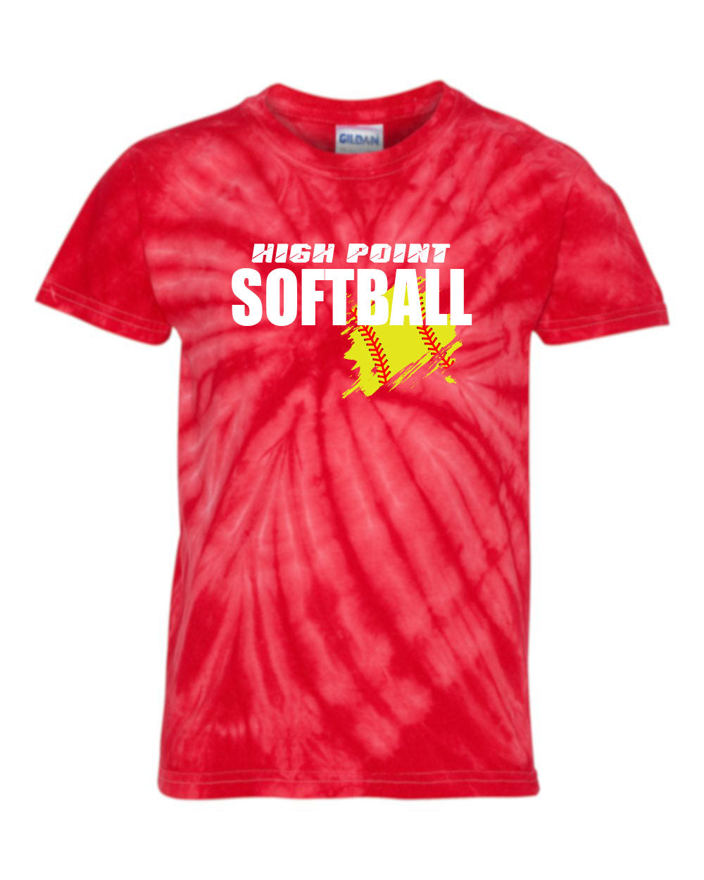 High Point Softball Tie Dye t-shirt Design 3