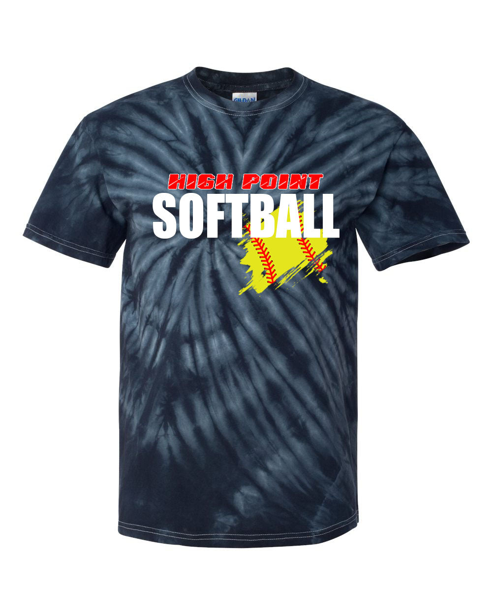 High Point Softball Tie Dye t-shirt Design 3