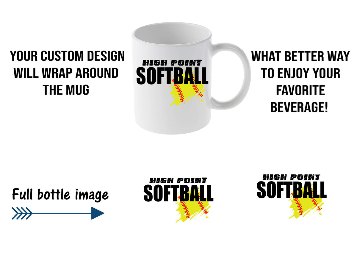 High Point Softball Mug Design 3