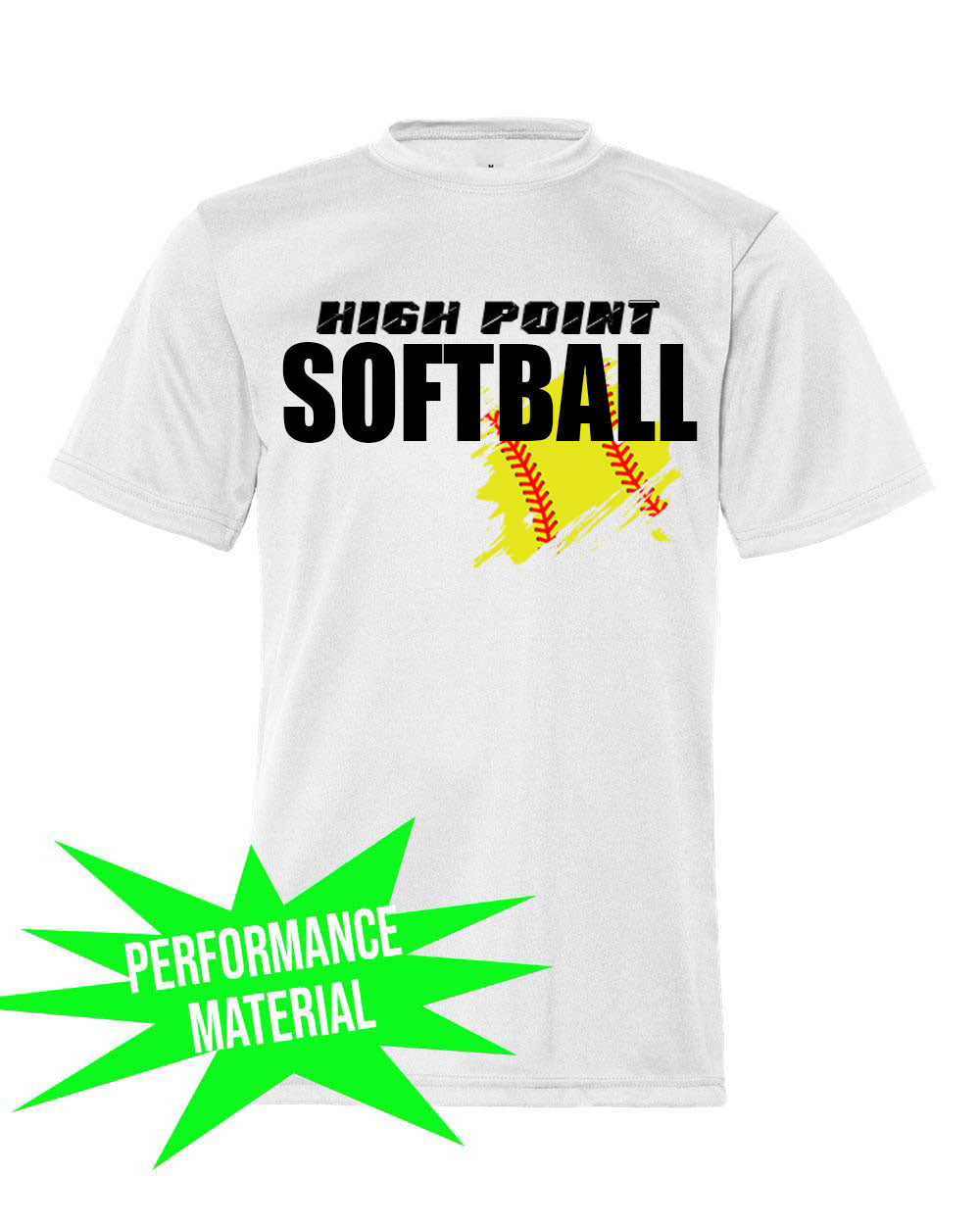 High Point Softball Performance Material design 3 T-Shirt