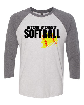 High Point Softball design 3 raglan shirt
