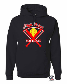 High Point Softball Design 4 Hooded Sweatshirt