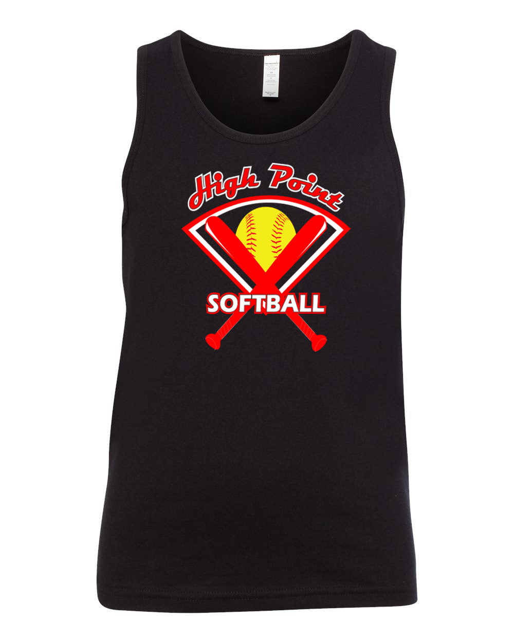 High Point Softball design 4 Ladies Muscle Tank Top