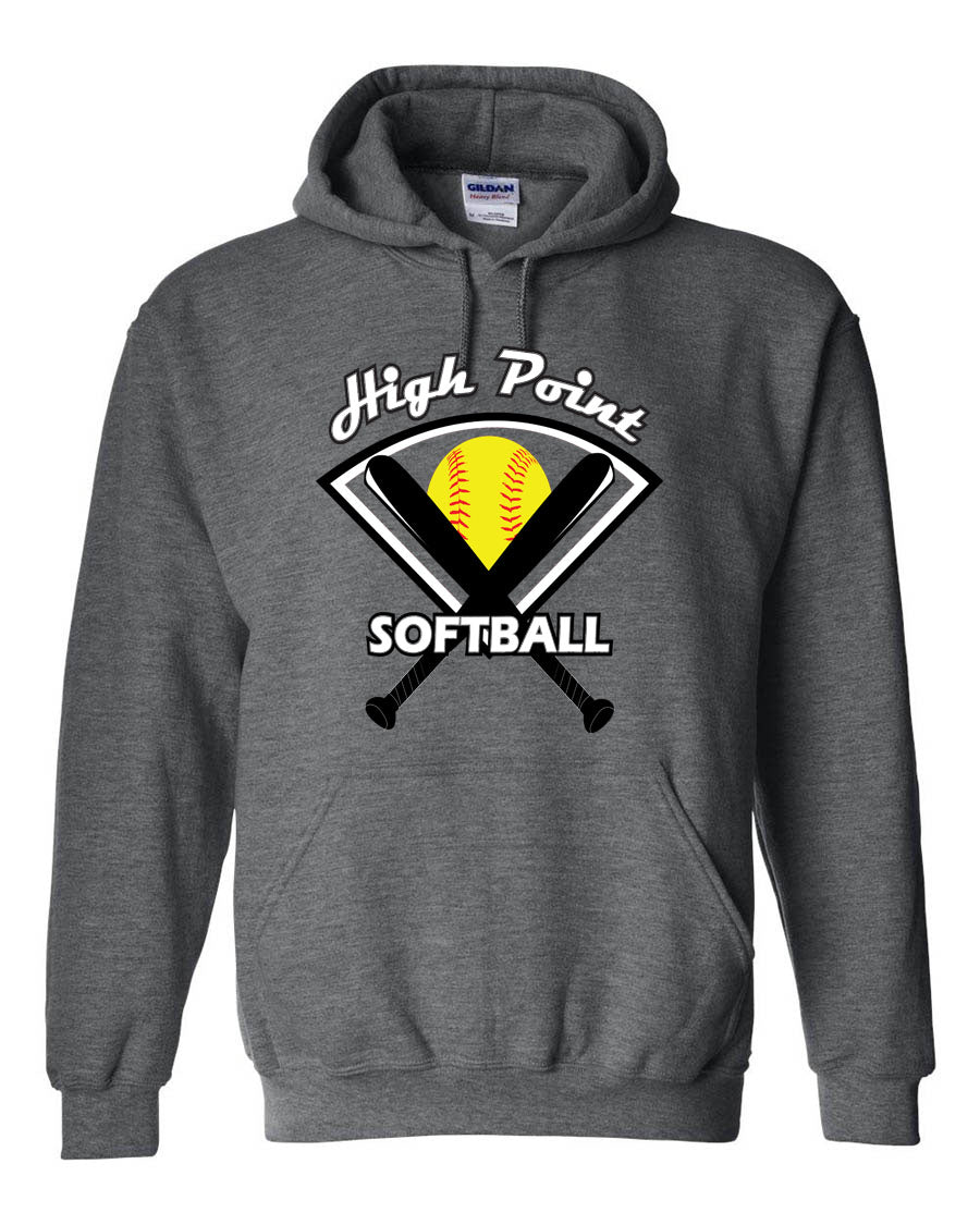 High Point Softball Design 4 Hooded Sweatshirt