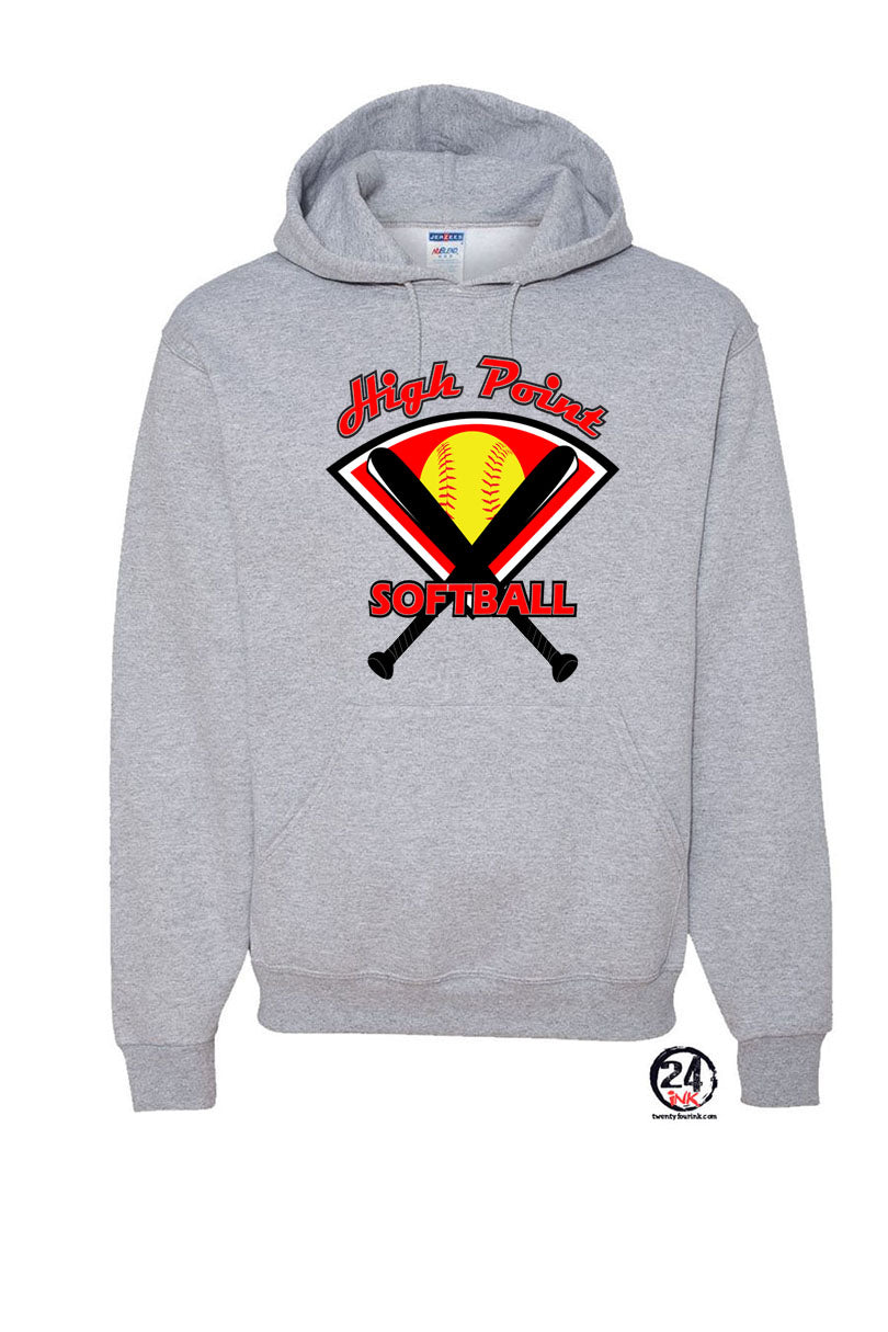 High Point Softball Design 4 Hooded Sweatshirt