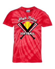 High Point Softball Tie Dye t-shirt Design 4