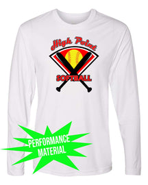 High Point Softball Performance Material Design 4 Long Sleeve Shirt