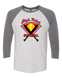 High Point Softball design 4 raglan shirt
