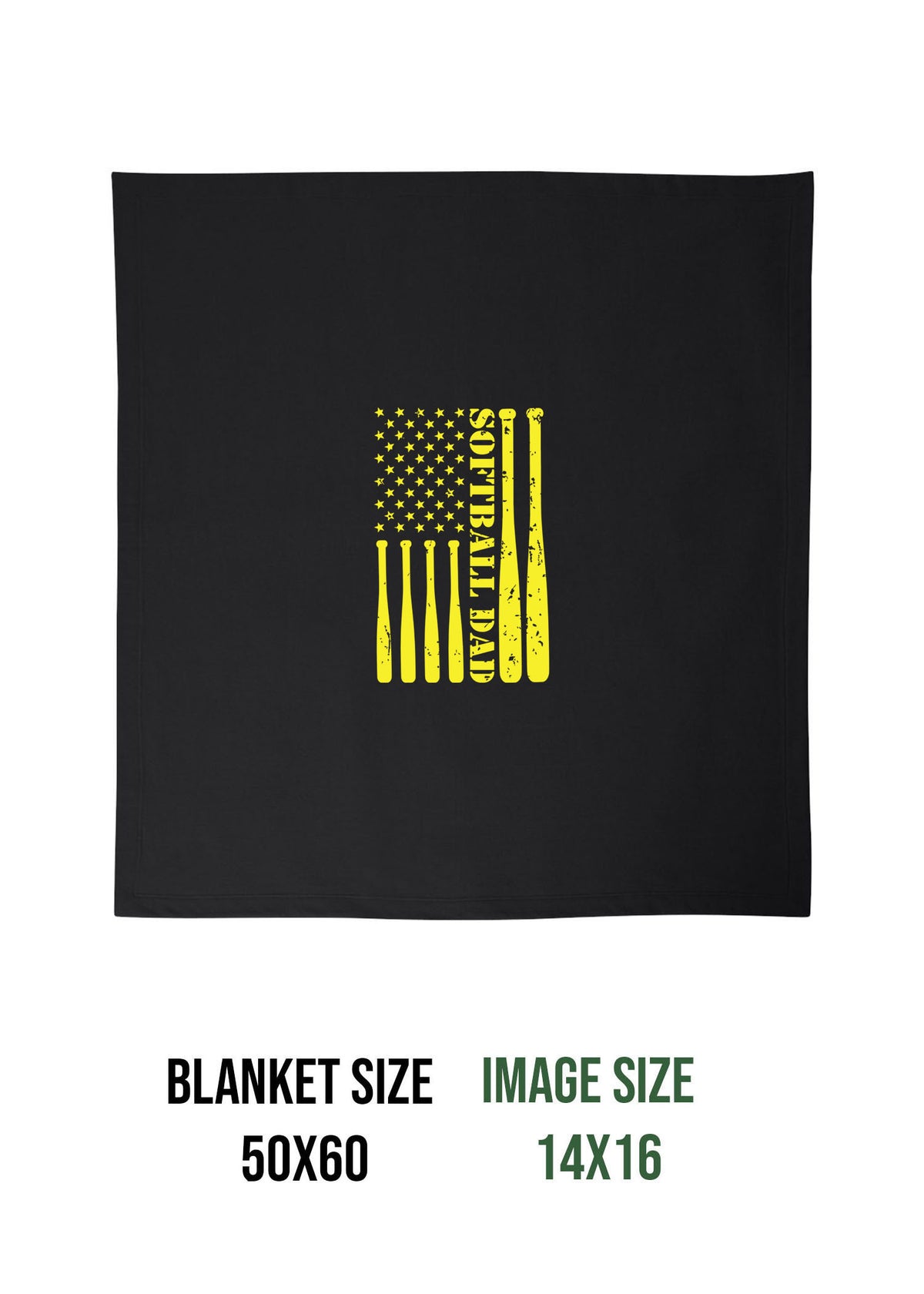 High Point Softball Design 5 Blanket