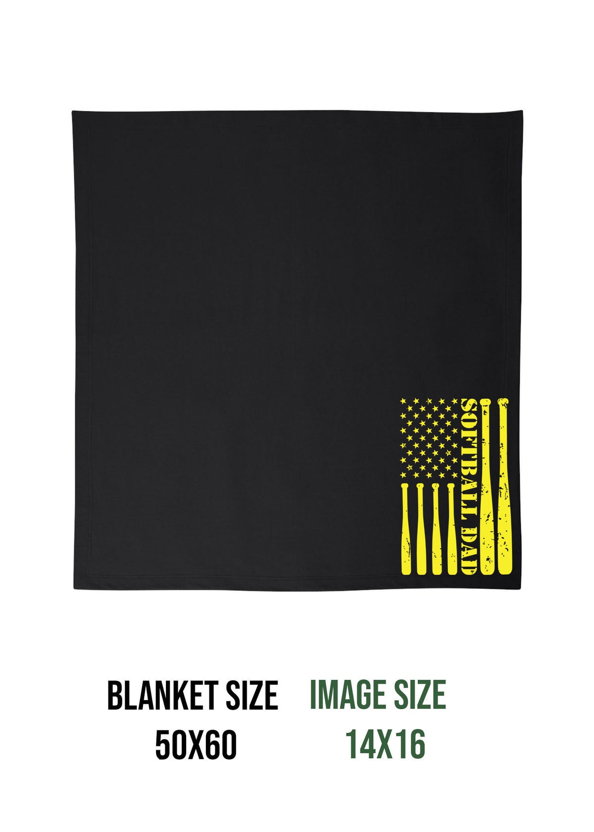 High Point Softball Design 5 Blanket