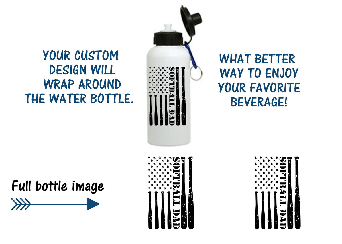 High Point Softball Design 5 Water Bottle