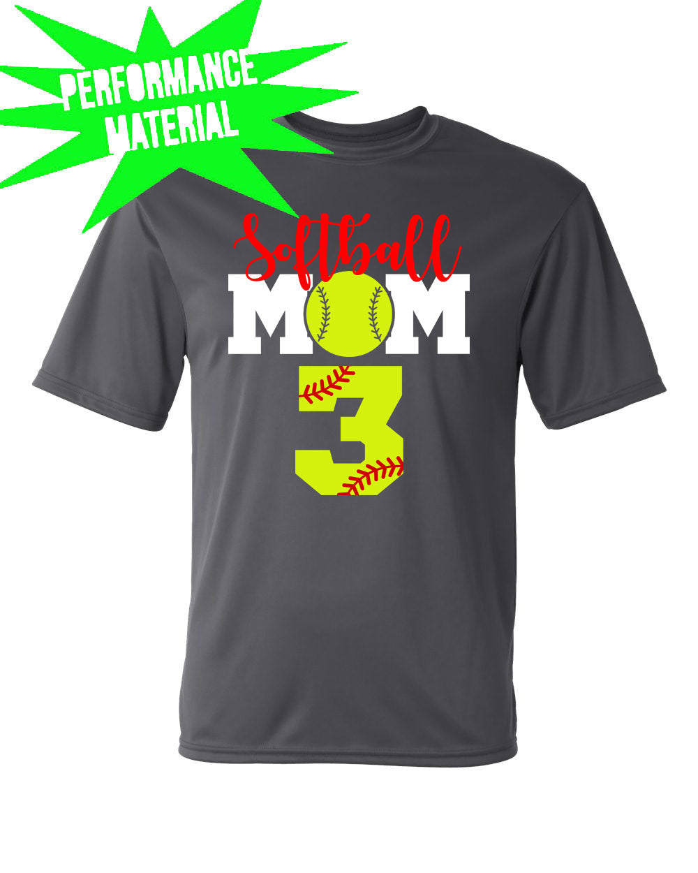 High Point Softball Performance Material design 6 T-Shirt
