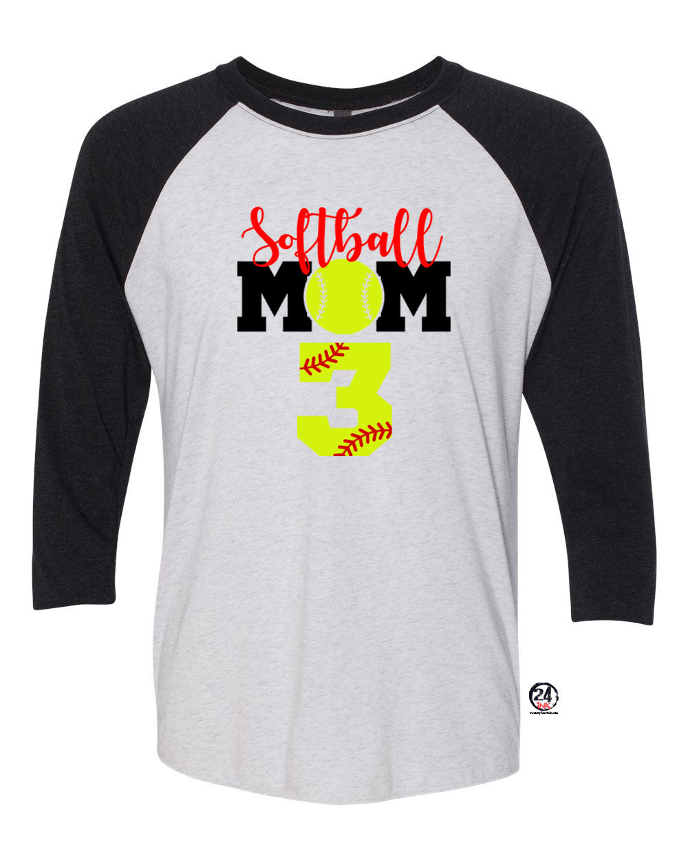 High Point Softball design 6 raglan shirt