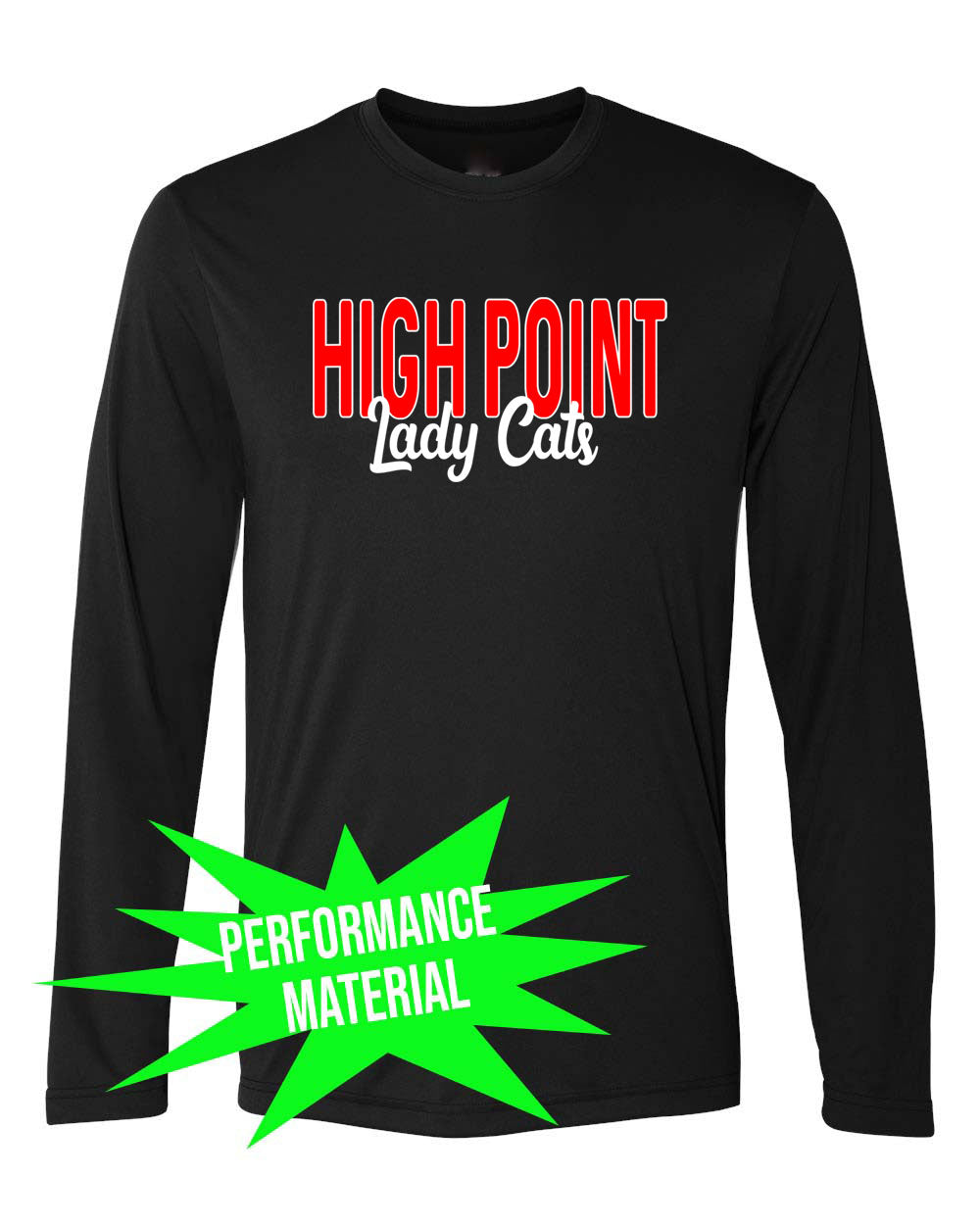 High Point Softball Performance Material Design 7 Long Sleeve Shirt