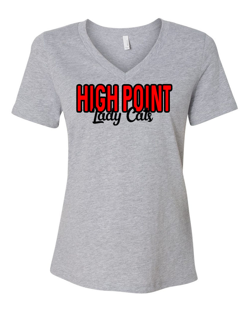 High Point Softball Design 7 V-neck T-Shirt