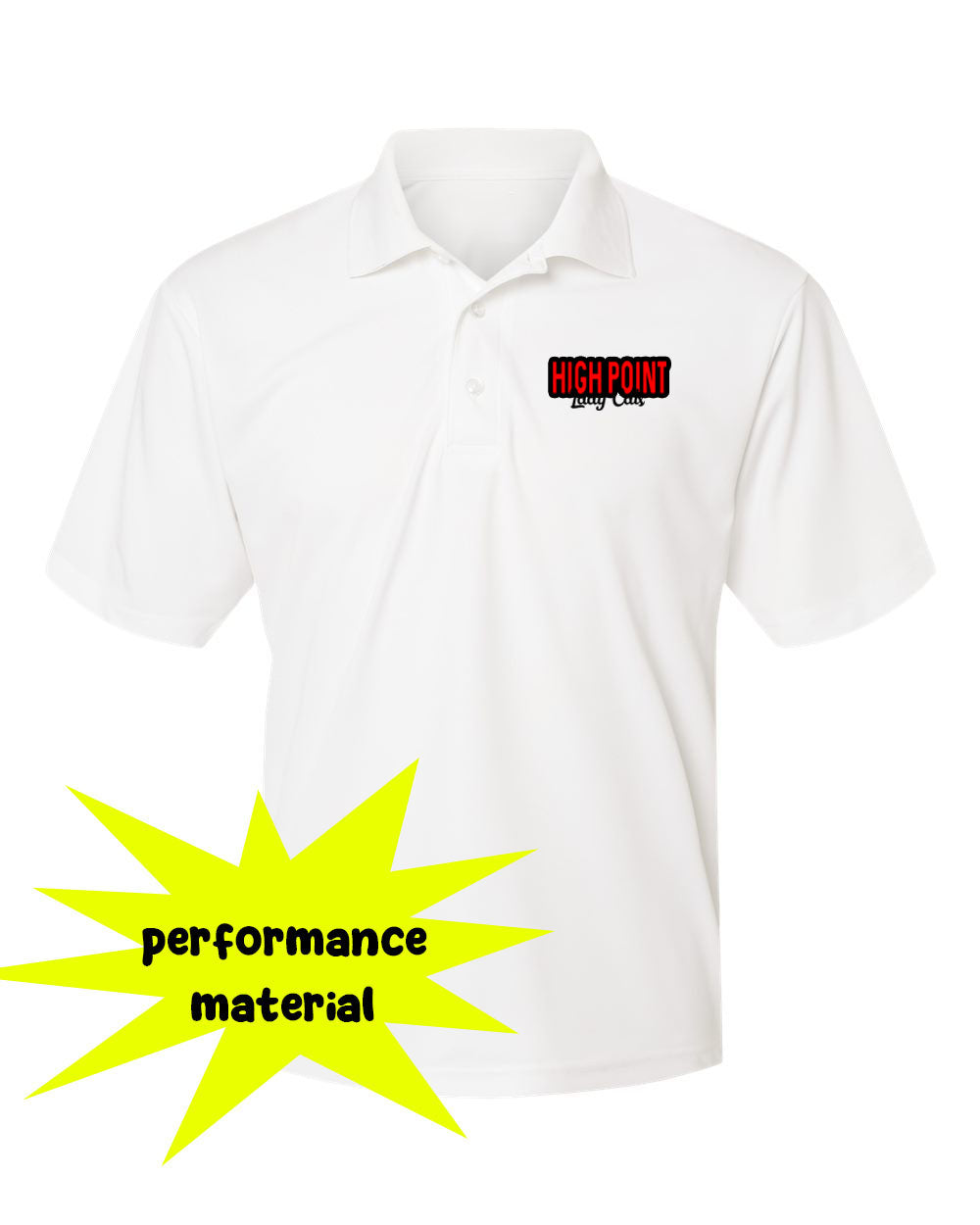 High Point Softball Design 7 Performance Material Polo T-Shirt