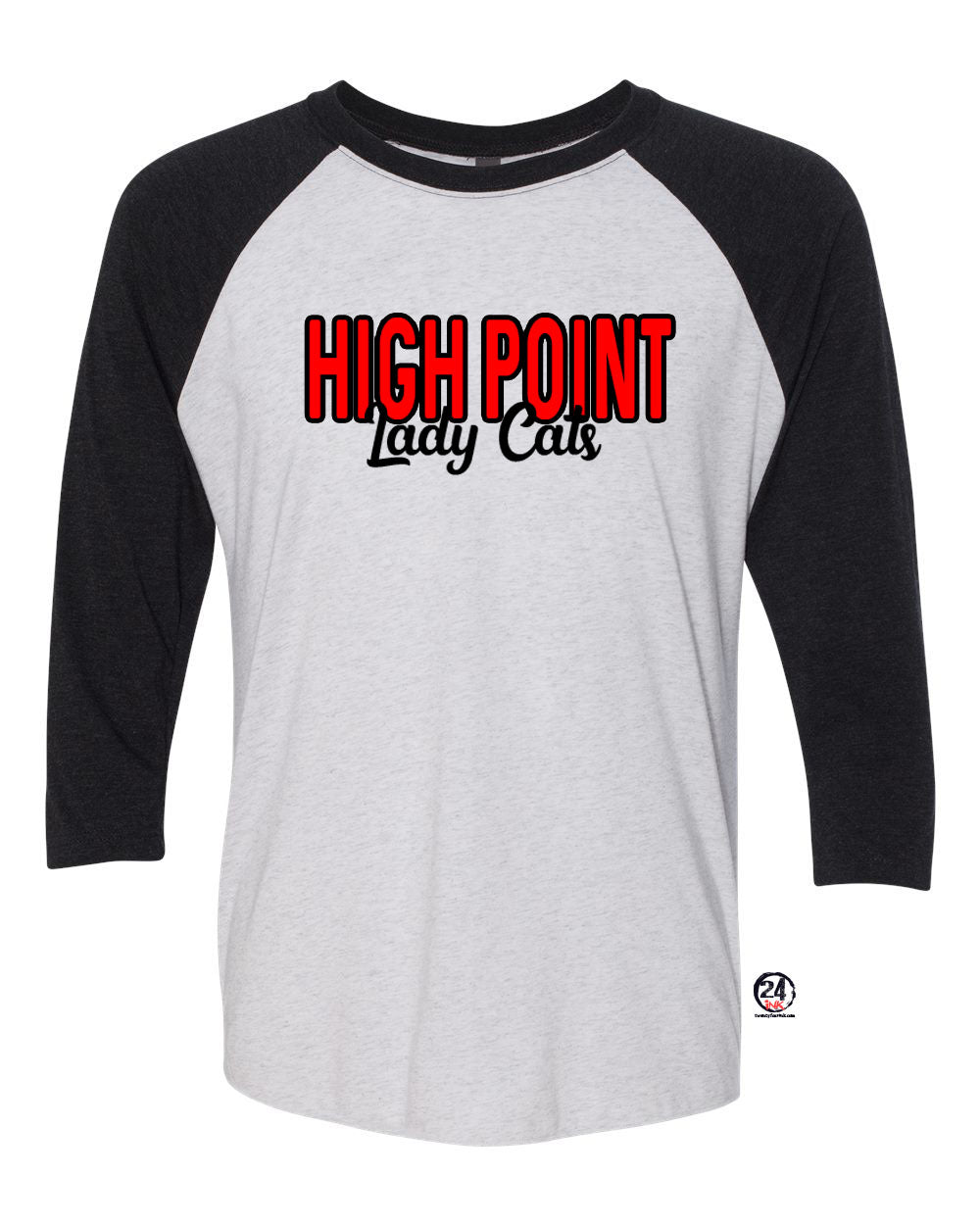 High Point Softball design 7 raglan shirt