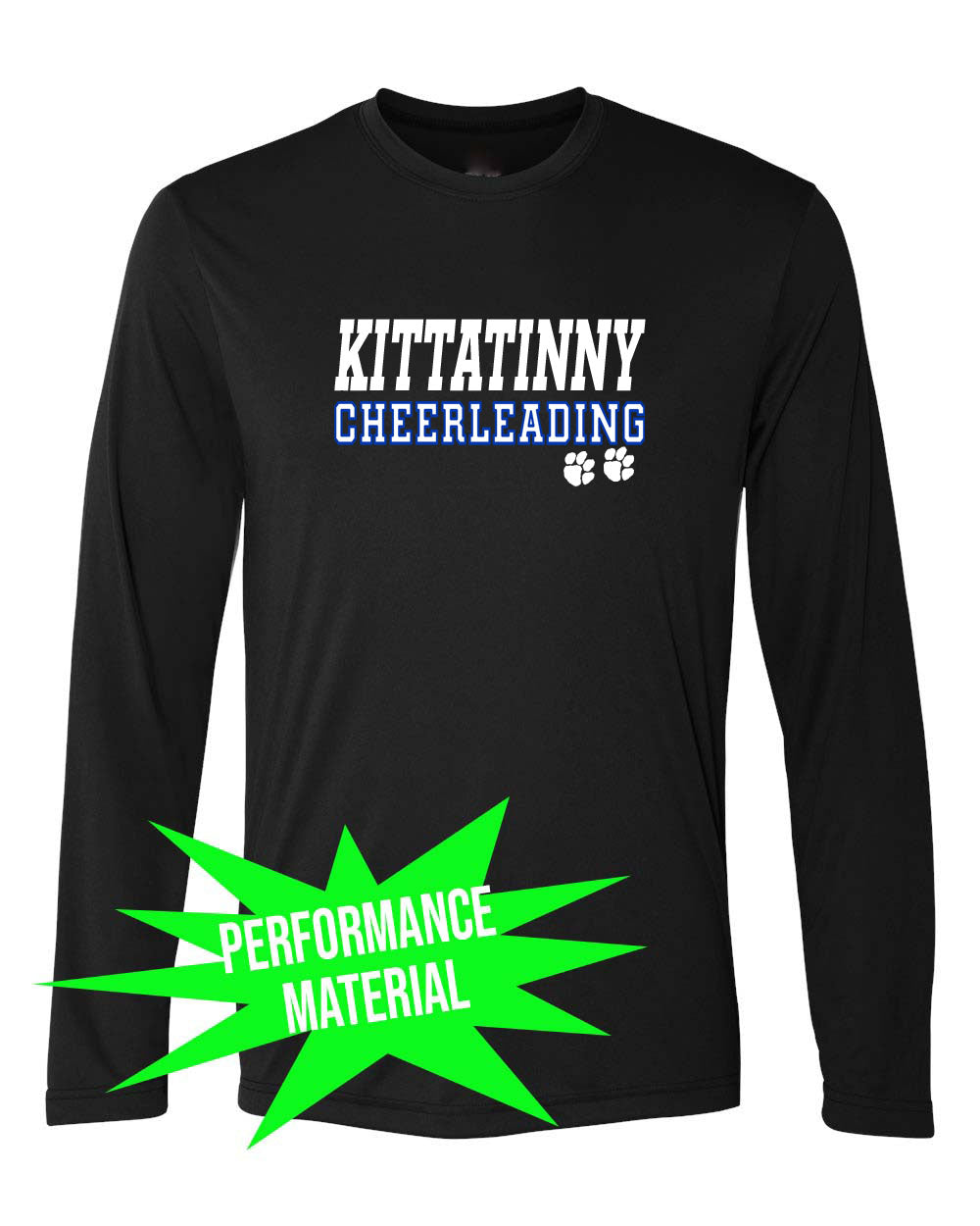 KHS Cheer Performance Material Long Sleeve Shirt Design 1