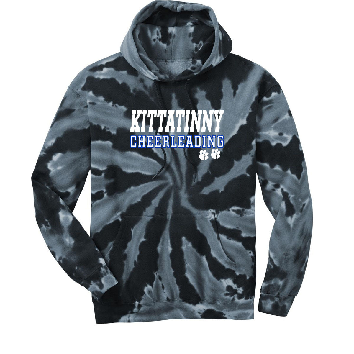 KHS Cheer Tie-Dye Hooded Sweatshirt Design 1