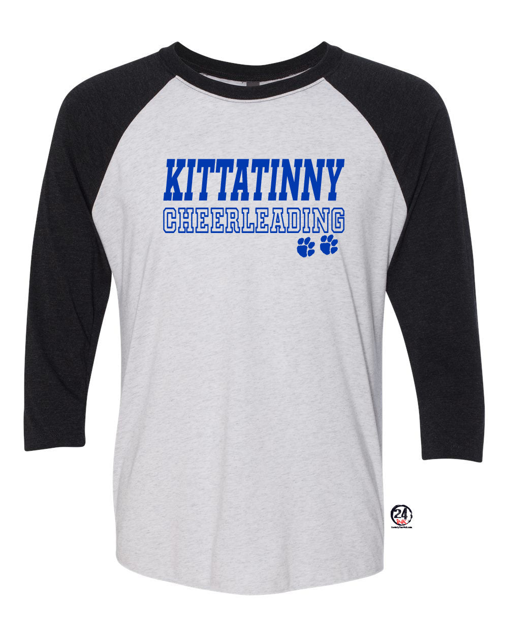 KHS Cheer raglan shirt Design 1