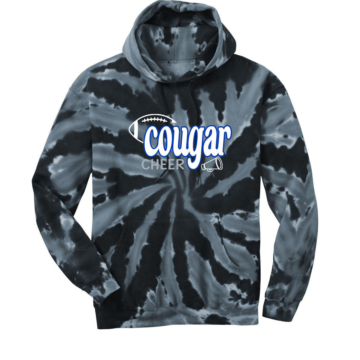 KHS Cheer Tie-Dye Hooded Sweatshirt Design 5