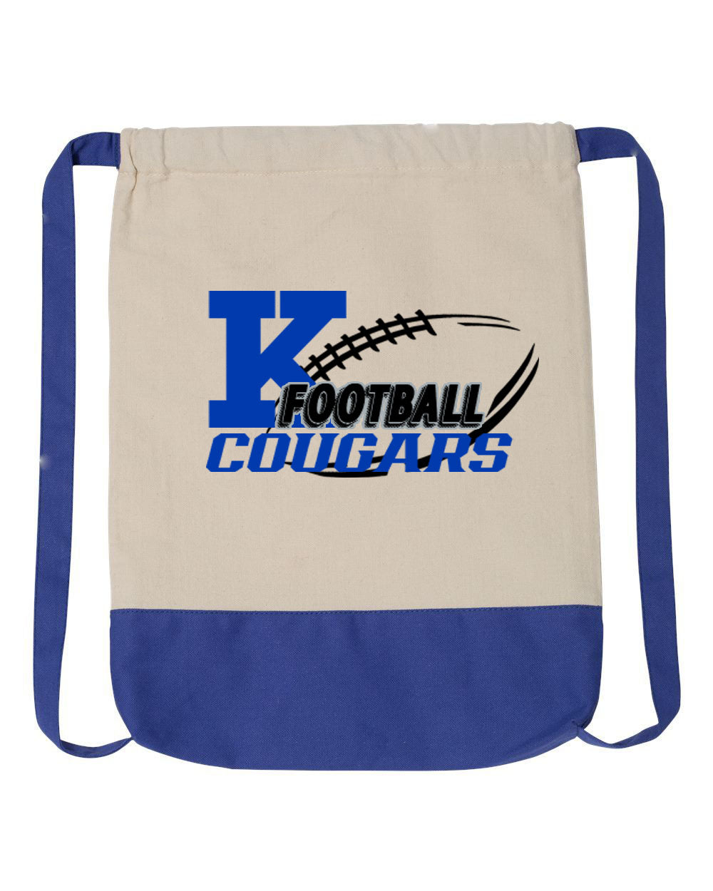 KHS Football Design 3 Drawstring Bag