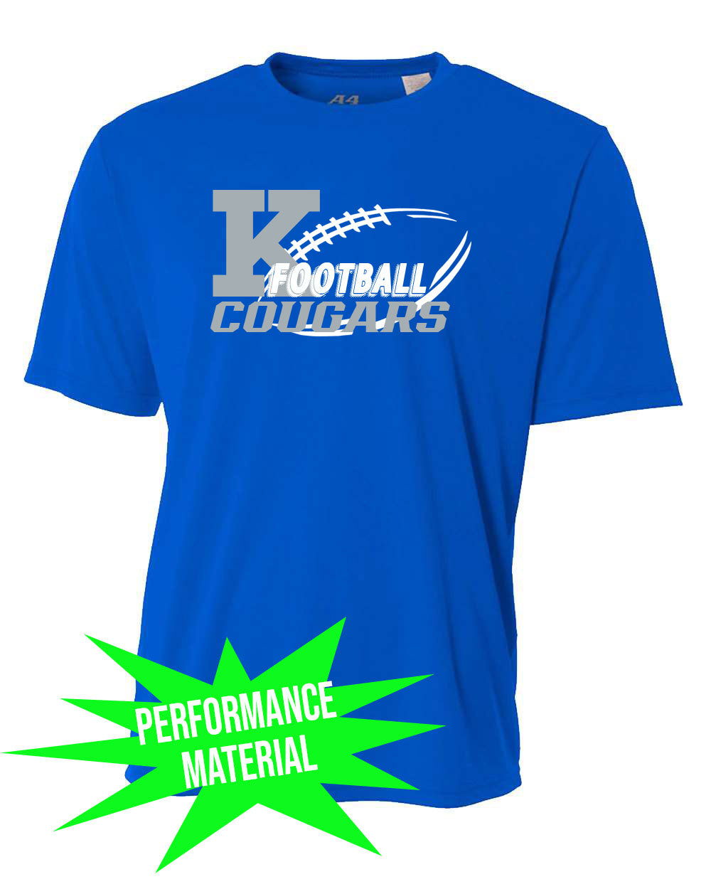 KHS Football Performance Material T-Shirt Design 3