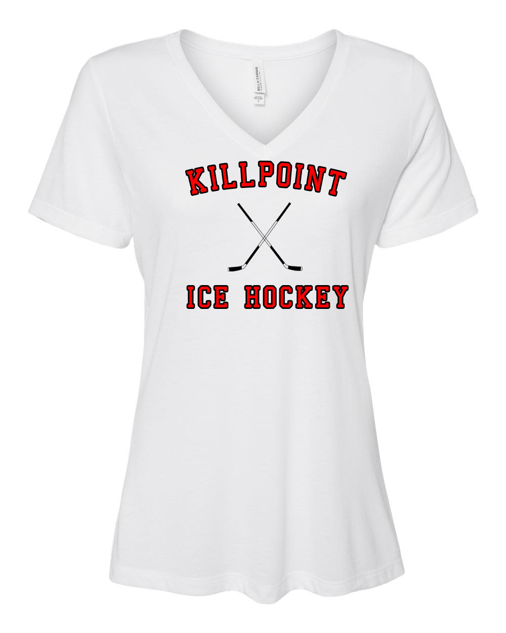 Killpoint Hockey V-neck T-Shirt Design 3