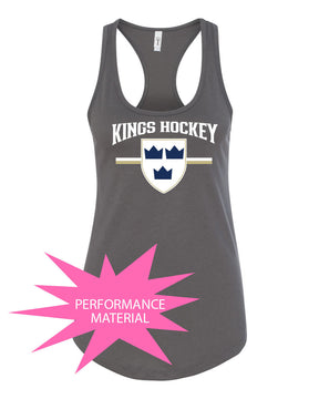 Kings Hockey Design 5 Performance Racerback Tank Top