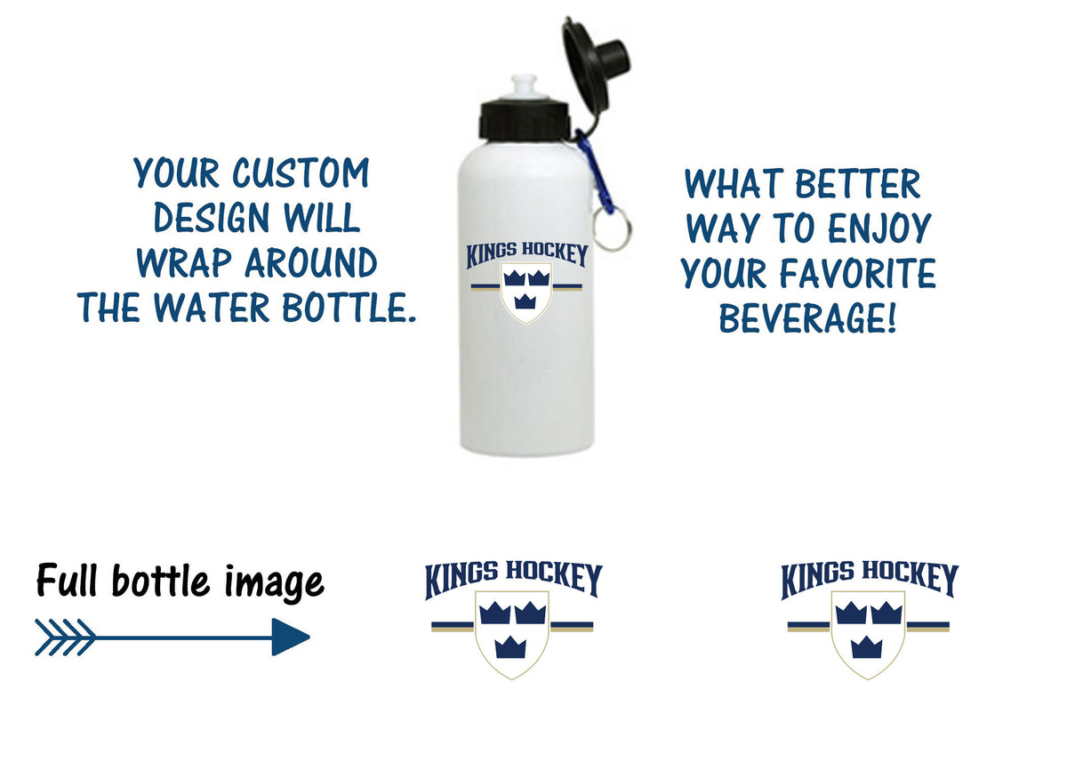 Kings Hockey Personalized Water Bottle DESIGN 5