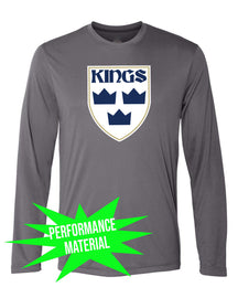 Kings Hockey Performance Material Logo Long Sleeve Shirt