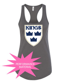 Kings Hockey Logo Performance Racerback Tank Top