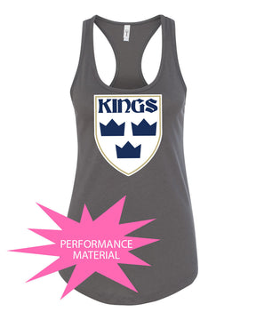 Kings Hockey Logo Performance Racerback Tank Top