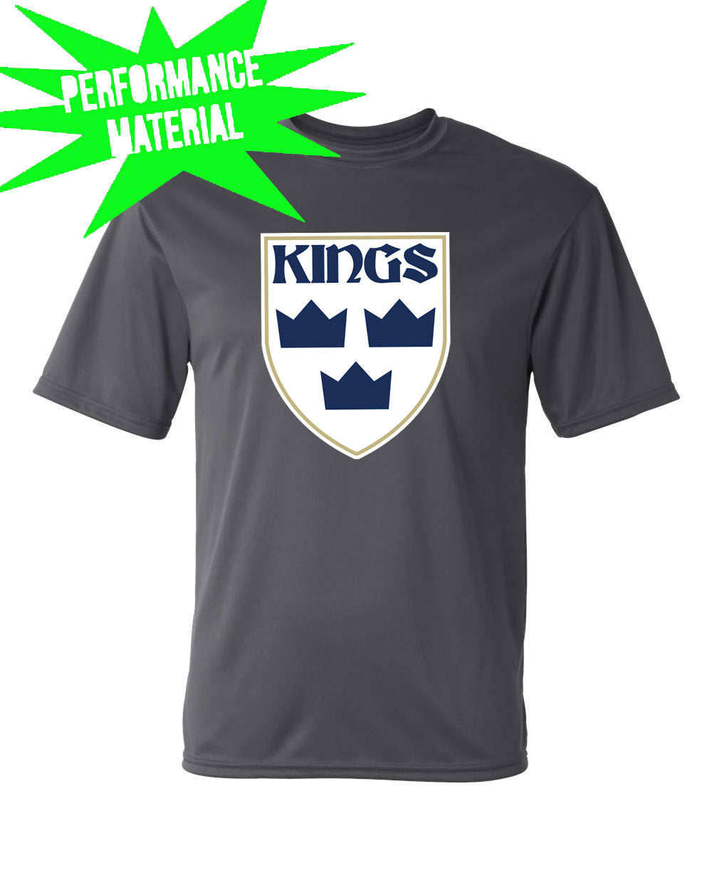 Kings Hockey Performance Material Logo T-Shirt