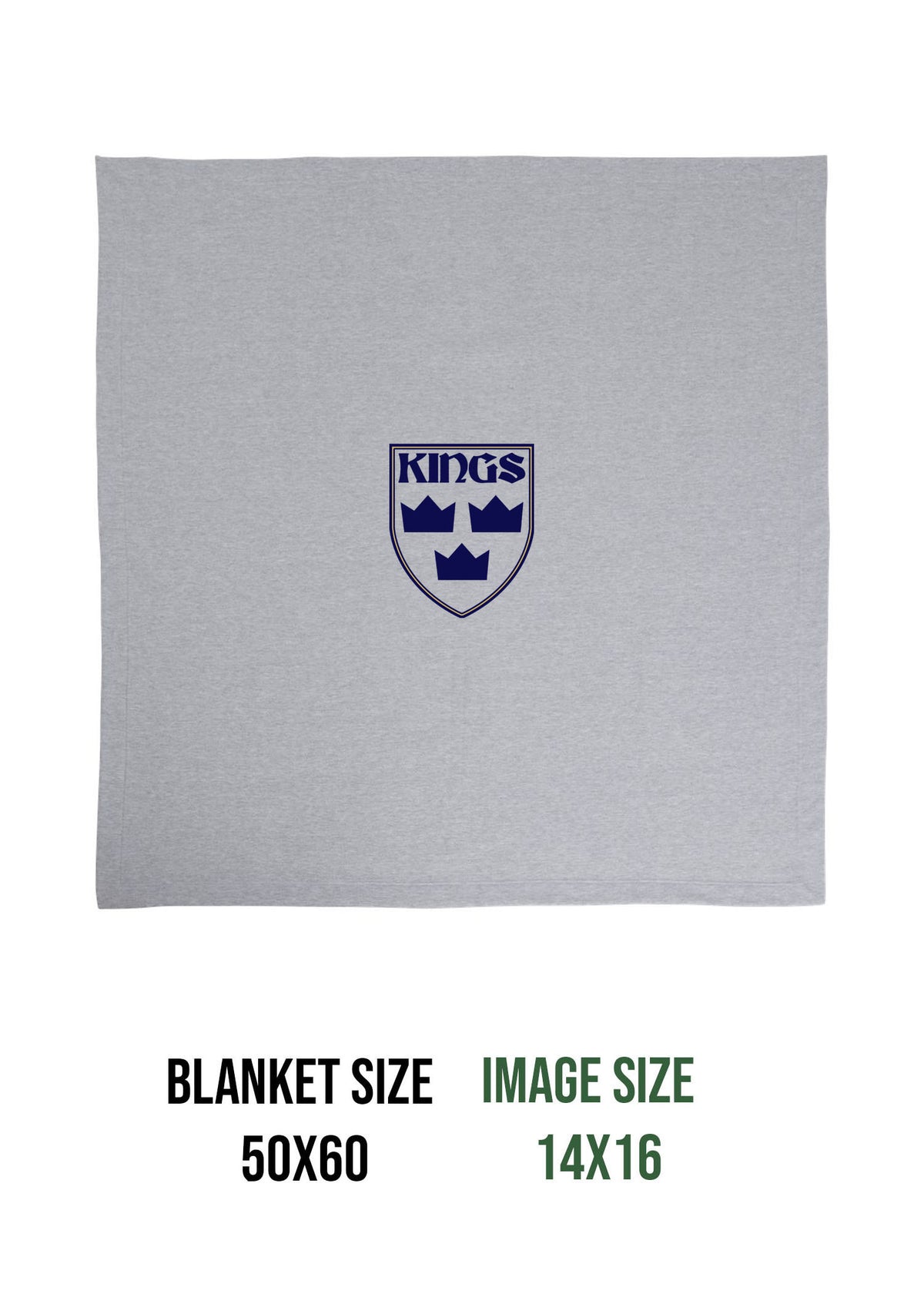 Kings Hockey Logo Blanket