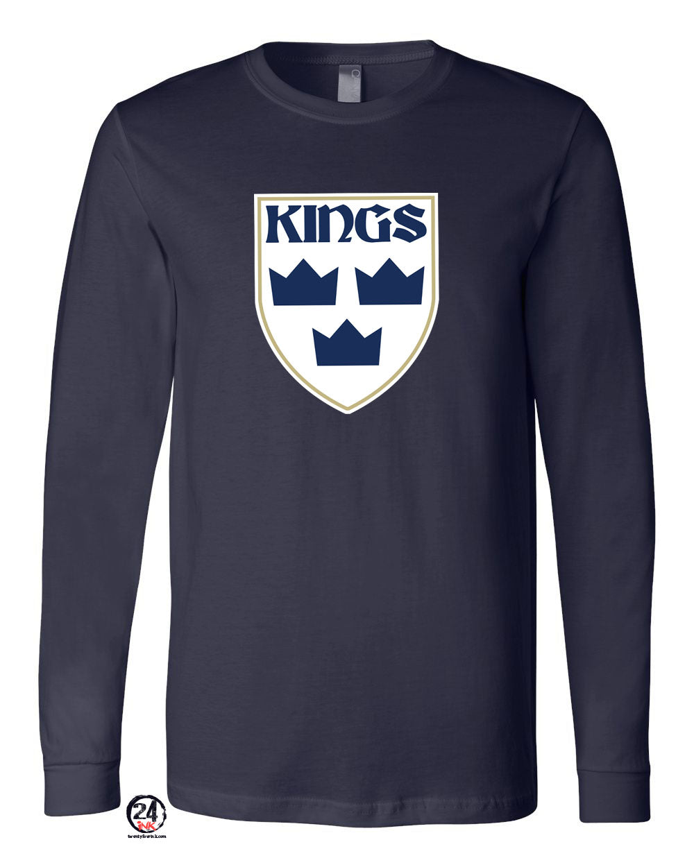 Kings Hockey Logo Long Sleeve Shirt