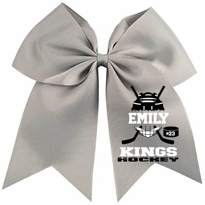 Kings Hockey Bow Design 1