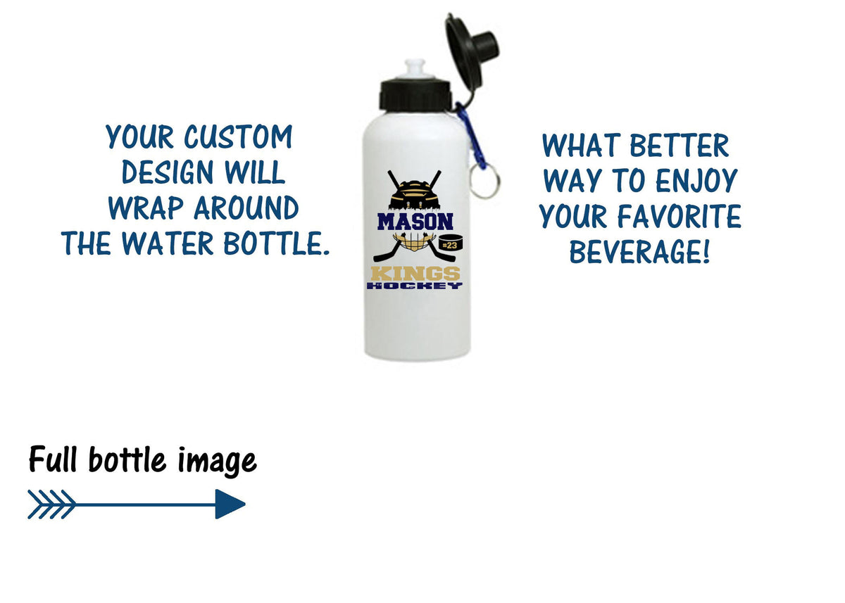 Kings Hockey Personalized Water Bottle DESIGN 1