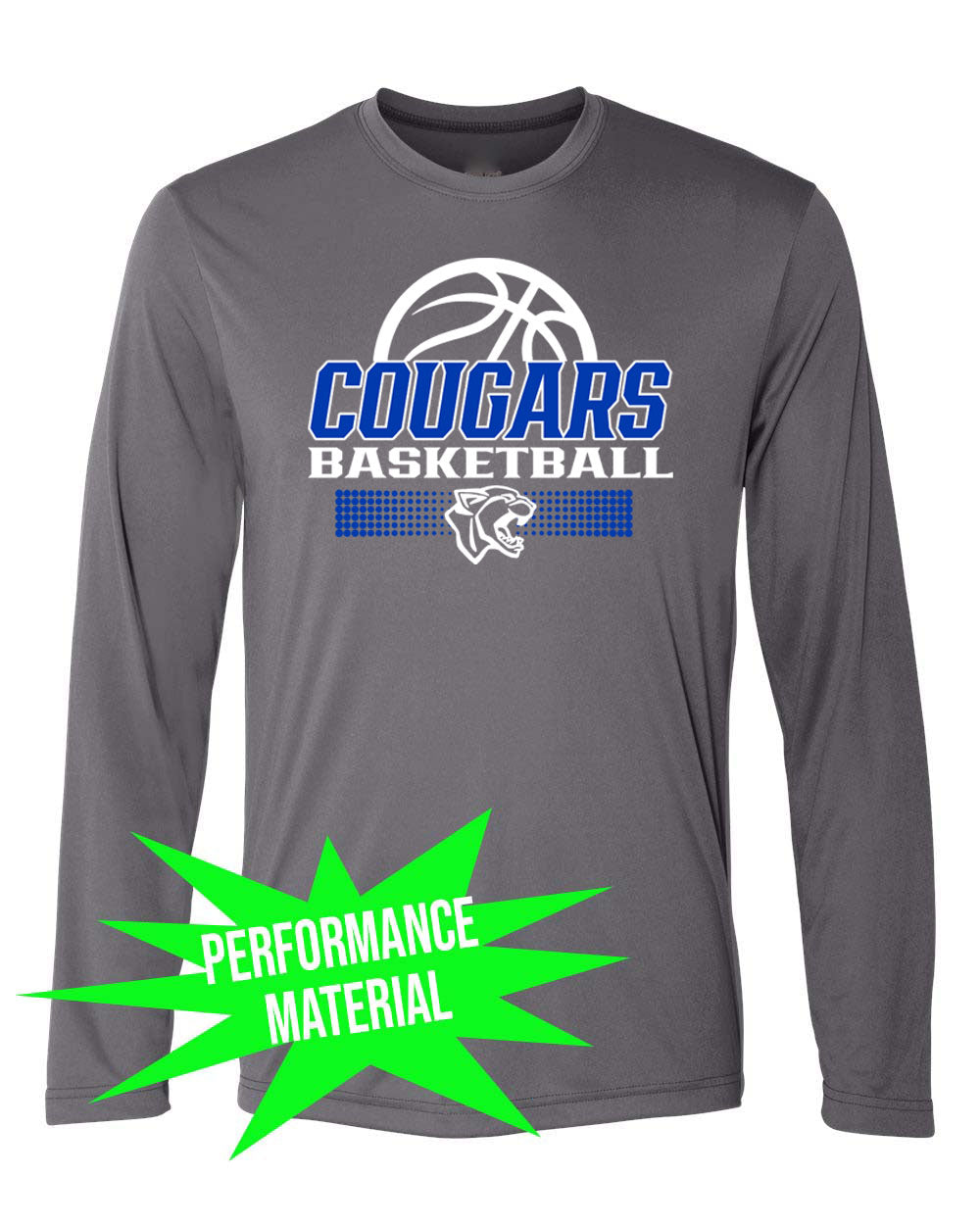 Kittatinny Basketball Performance Material Design 6 Long Sleeve Shirt