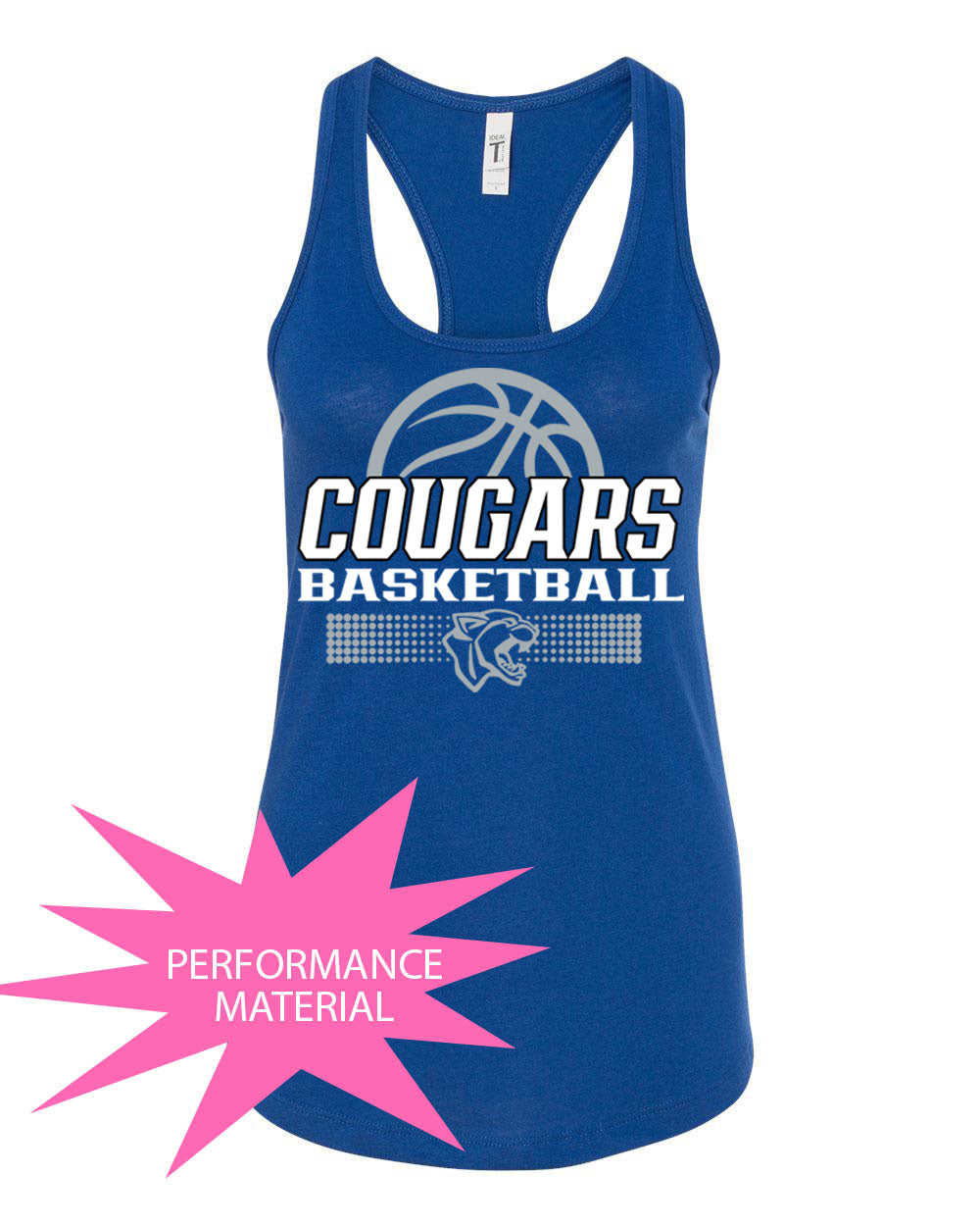 Kittatinny Basketball Performance Racerback Tank Top Design 6