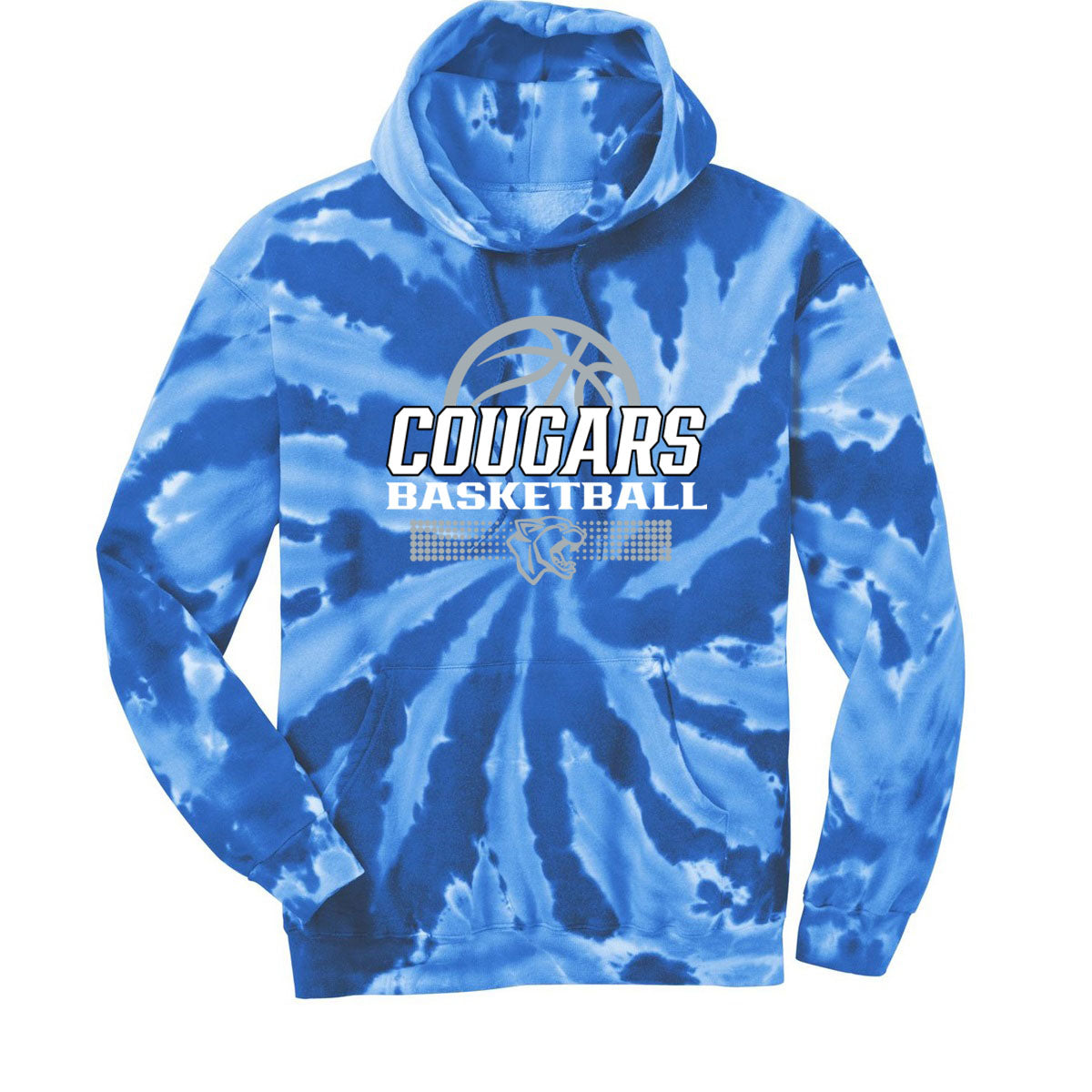 Kittatinny Basketball Tie-Dye Hooded Sweatshirt Design 6