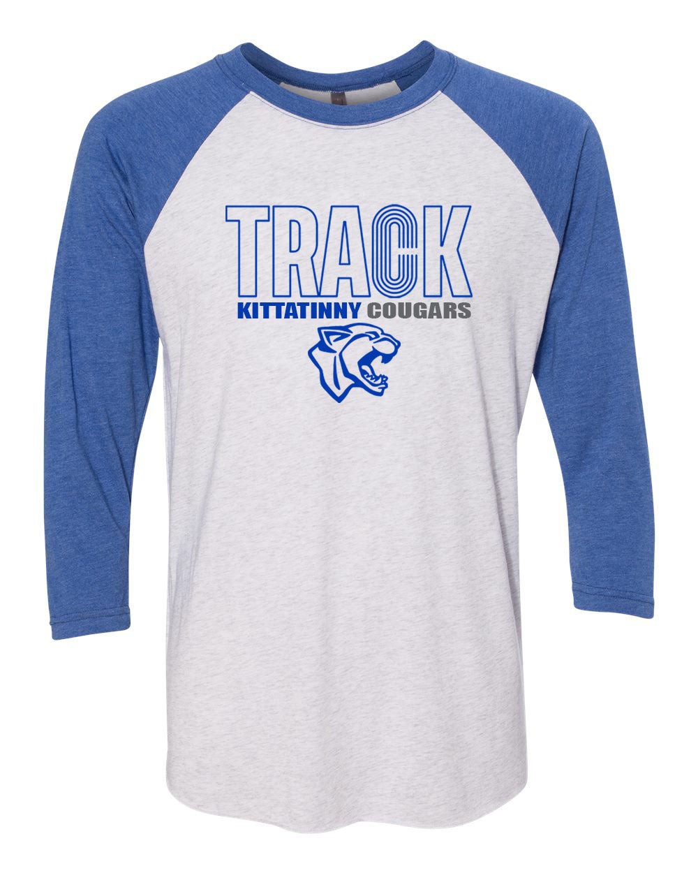 Kittatinny Track Design 1 raglan shirt