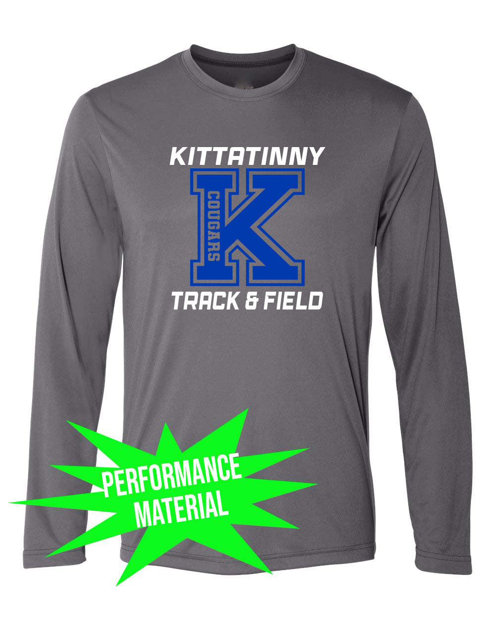 Kittatinny Track Performance Material Design 3 Long Sleeve Shirt