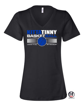 Kittatinny Basketball Design 1 V-neck T-Shirt