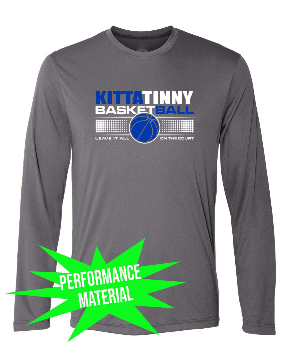 Kittatinny Basketball Performance Material Design 1 Long Sleeve Shirt