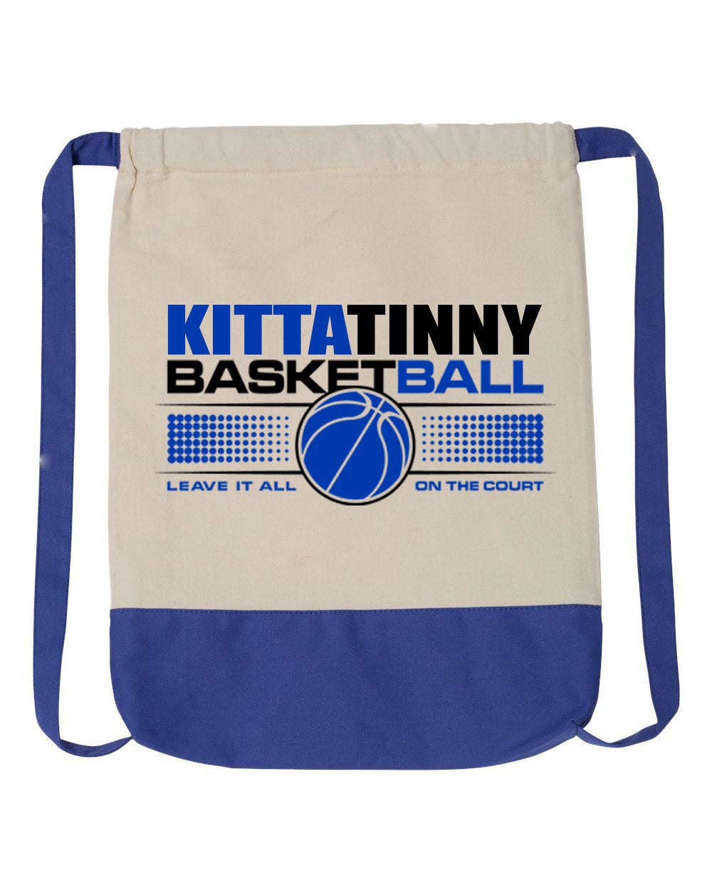 Kittatinny Basketball Drawstring Bag Design 1