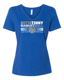Kittatinny Basketball Design 1 V-neck T-Shirt